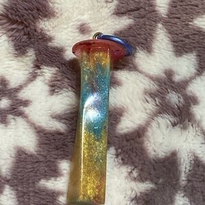 Colorful Glitter pendant (handmade)